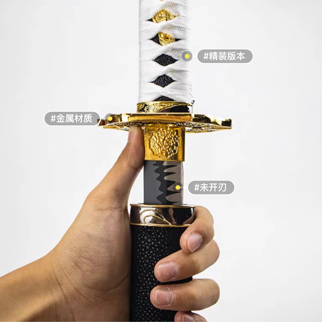 鬼泣5阎魔刀1米3维吉尔尼禄cos周边全金属配件武器漫展木刀未开刃