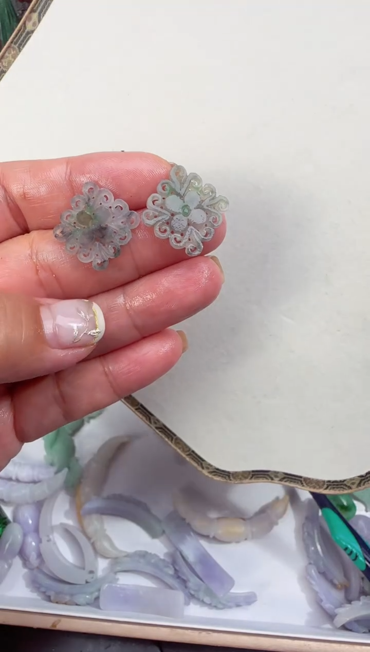 定制翡翠未镶嵌拍照