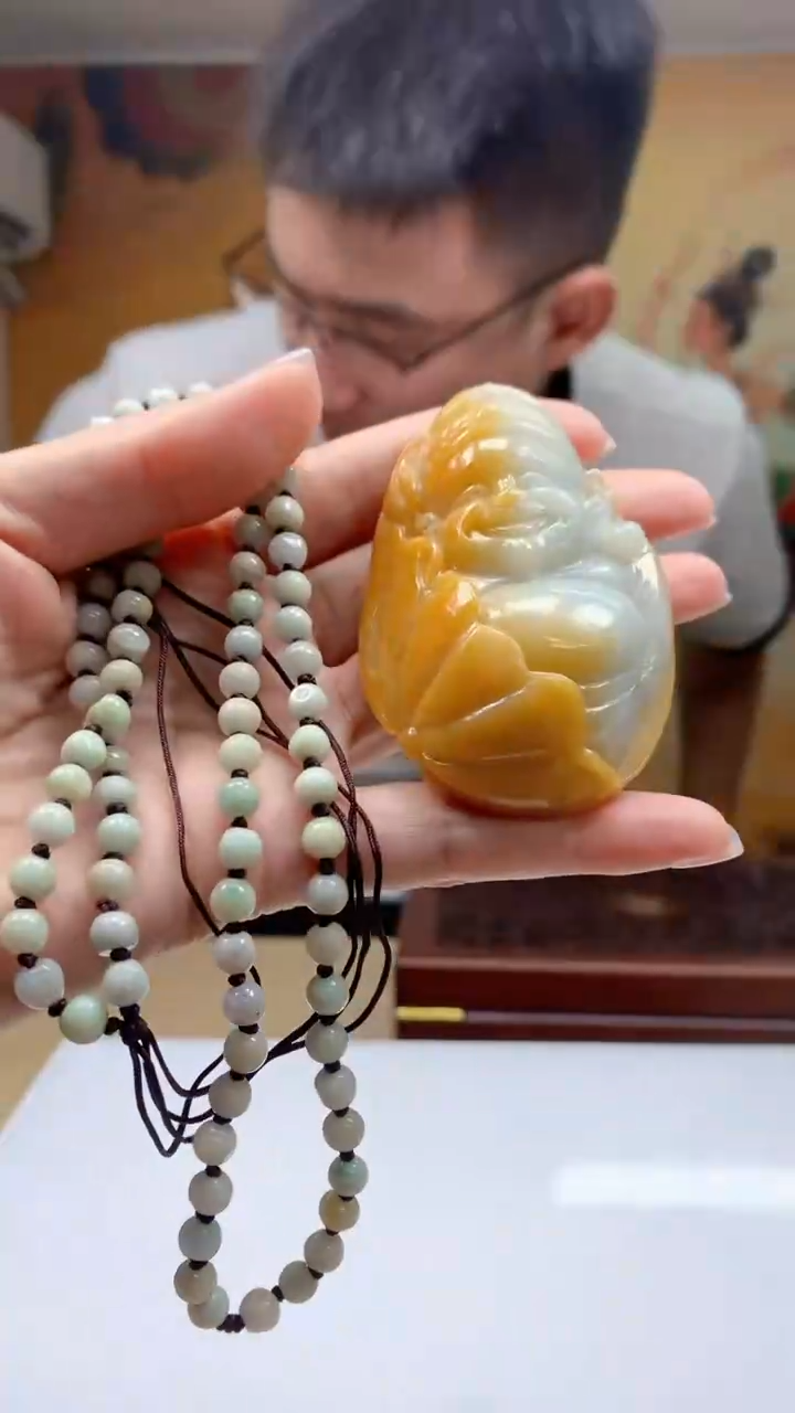 定制翡翠未镶嵌1102jj-毛货挂件赠珠链11