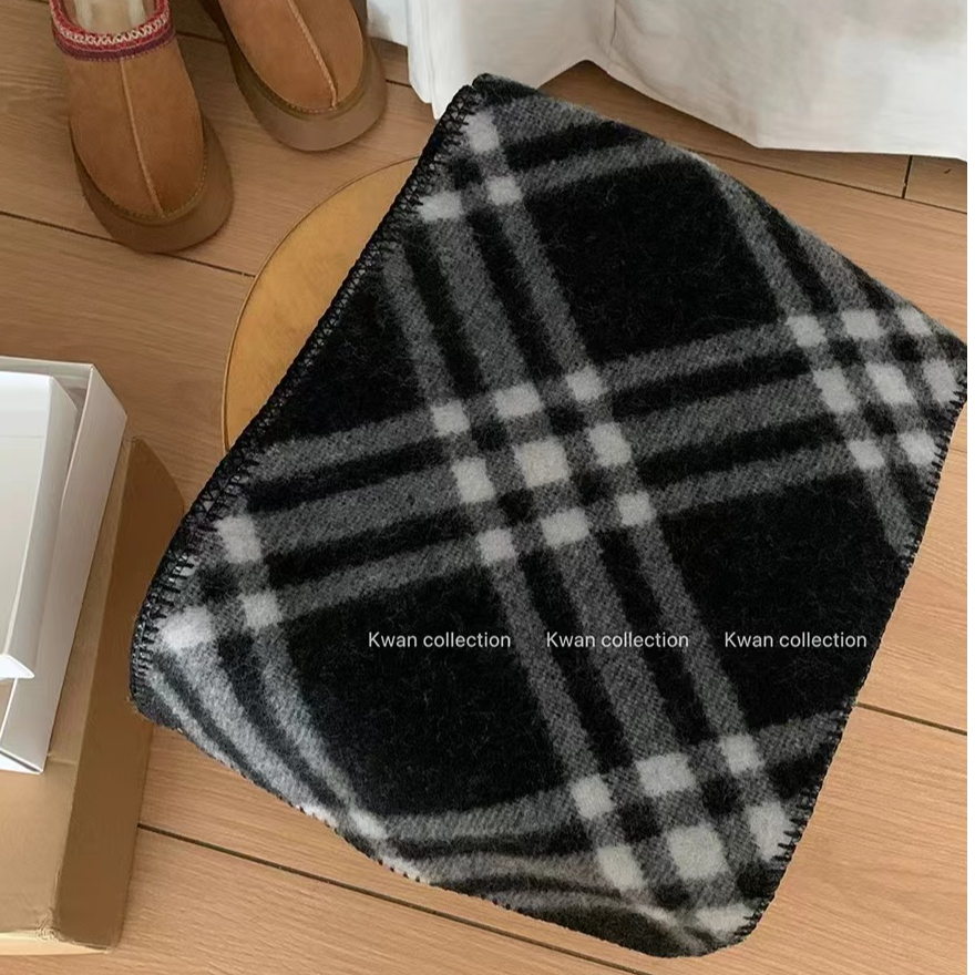 春树日记～高版本质感时尚气质格纹围巾