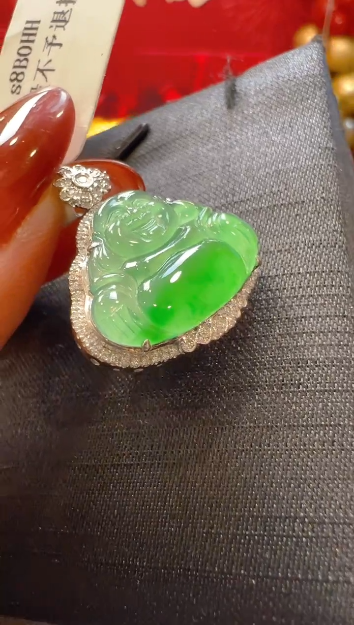 【闪购商品】翡翠吊坠(不含链)18K金镶嵌多样性团购发一件