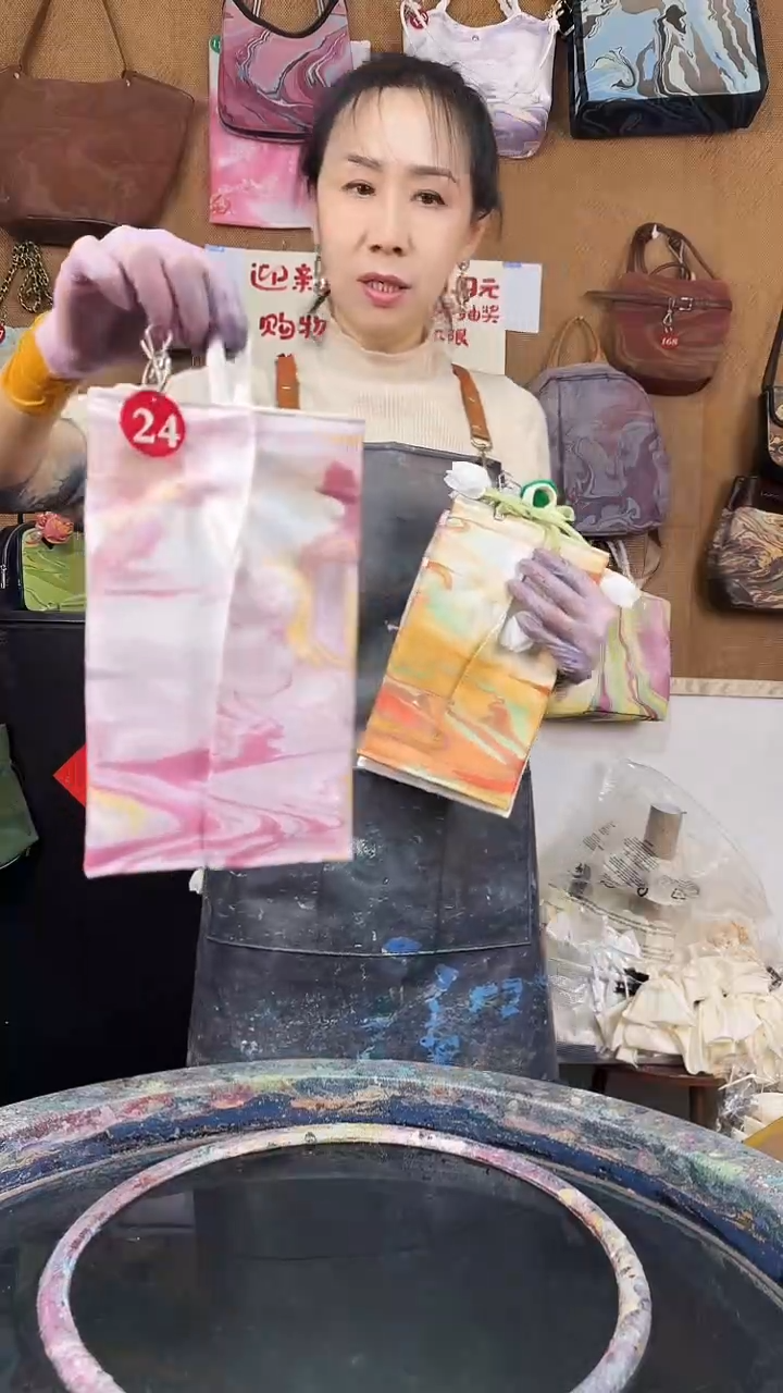 丝绸24#现场高定纸抽袋/默认微瑕【不退不换】