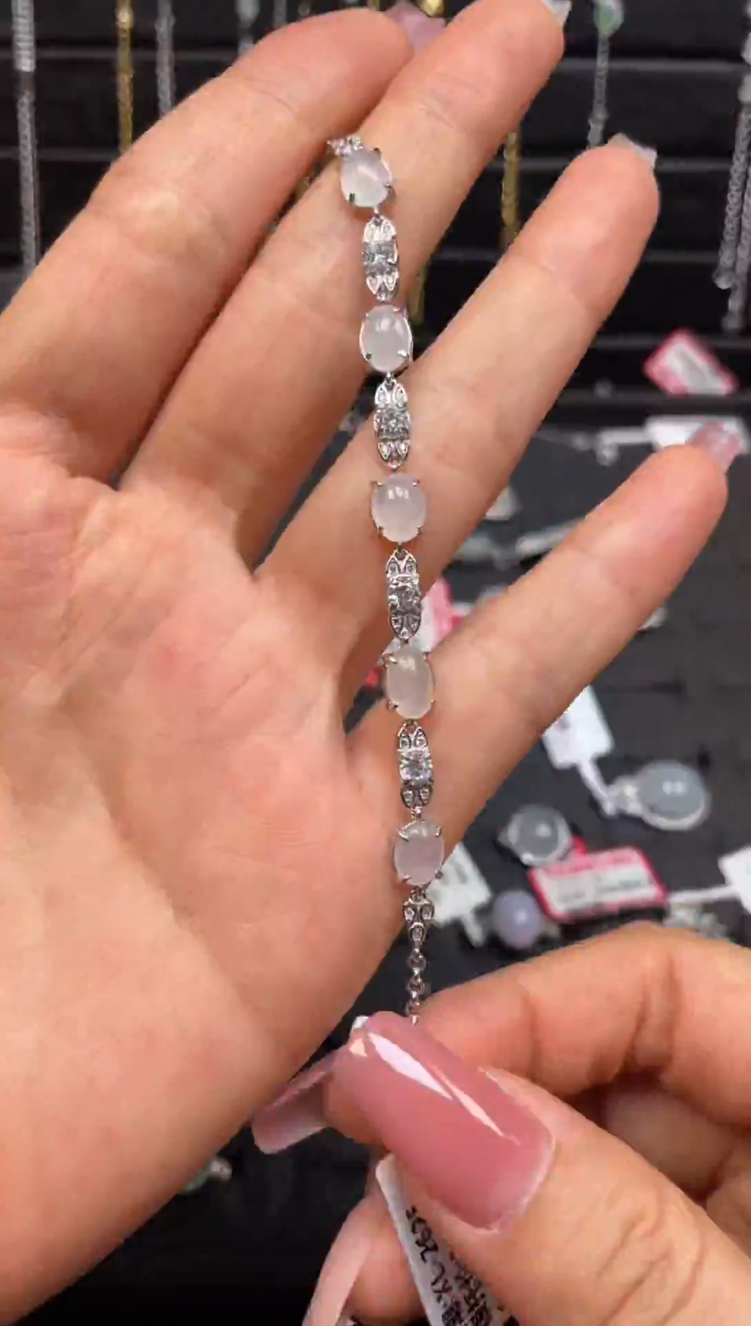 银S925镶嵌戒指翡翠天然翡翠A货