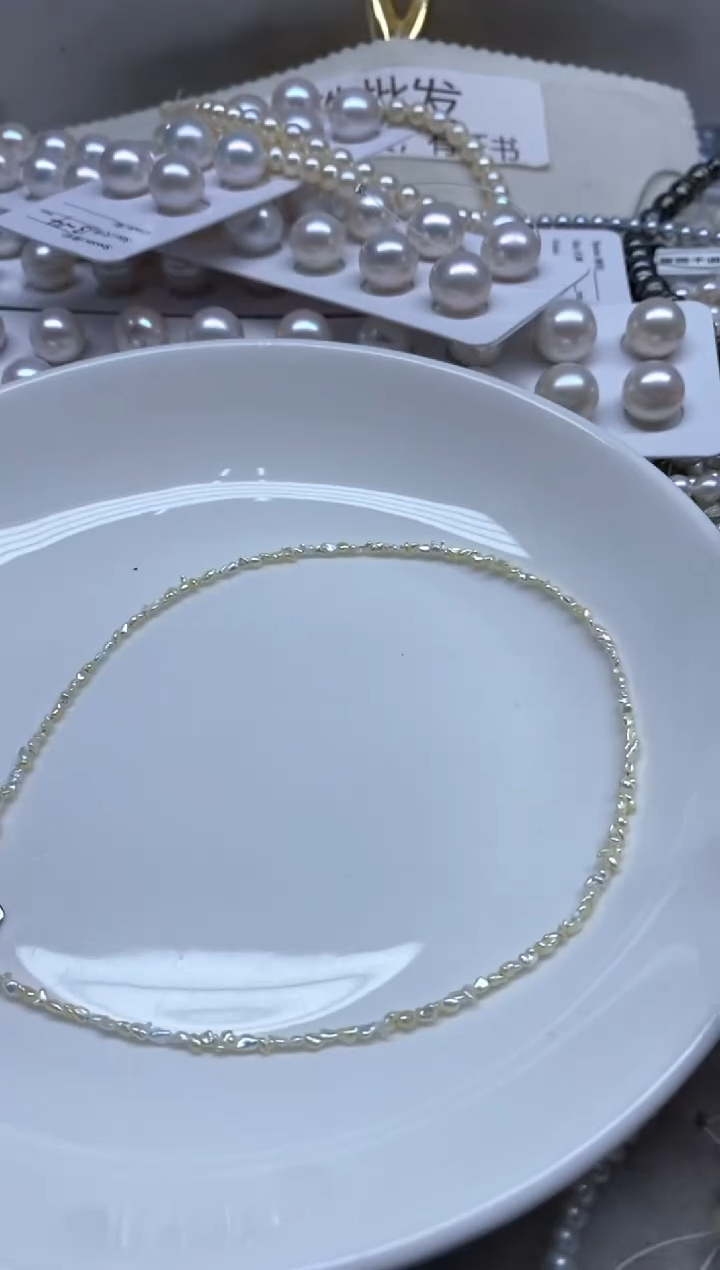 未镶嵌海水珍珠颈饰2-3