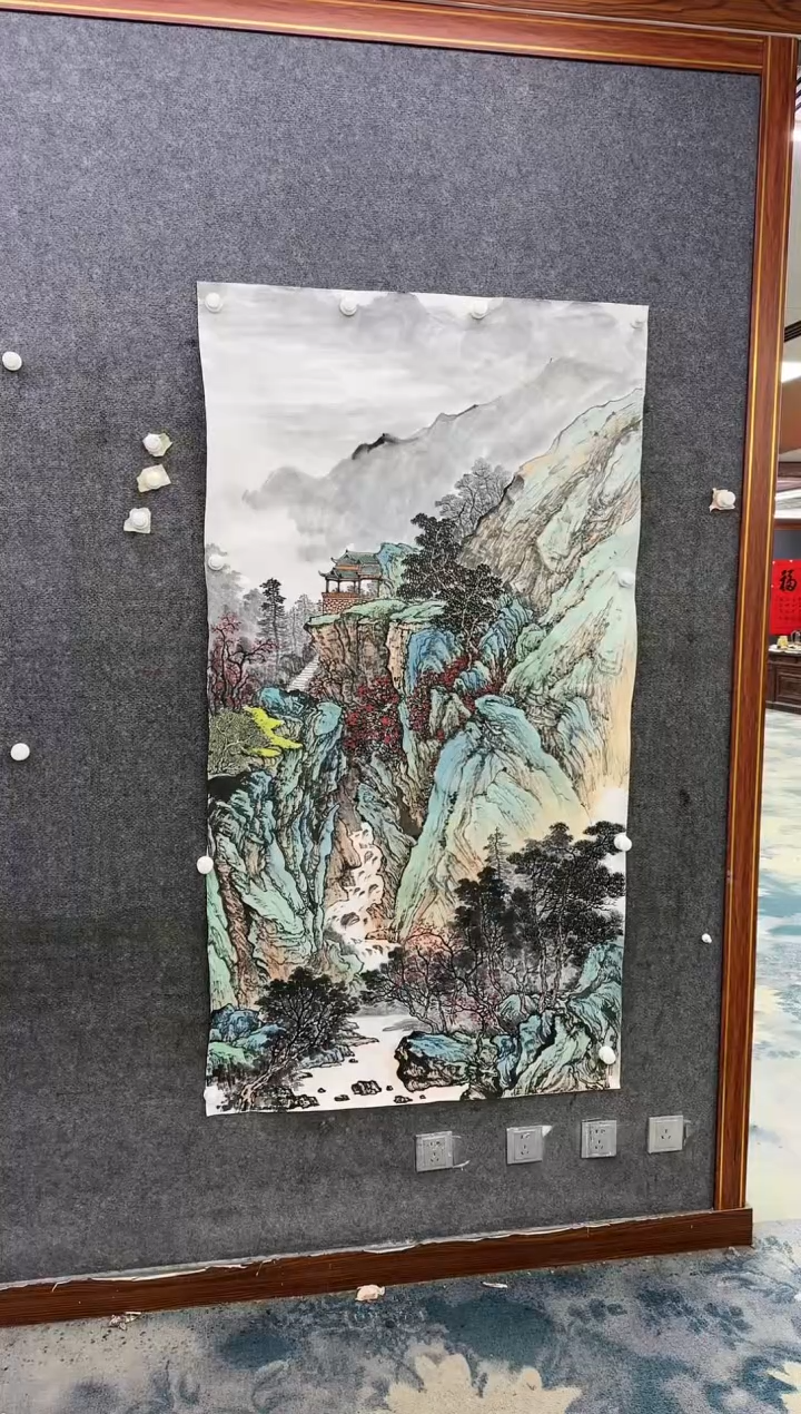 【闪购商品】绘画1张伦玉-六尺整张-山水国画