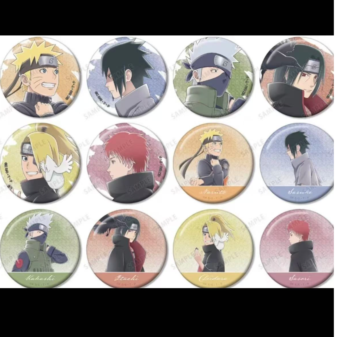 日谷 火影忍者 水彩步伐吧唧【盲盒产品 默认代拆】