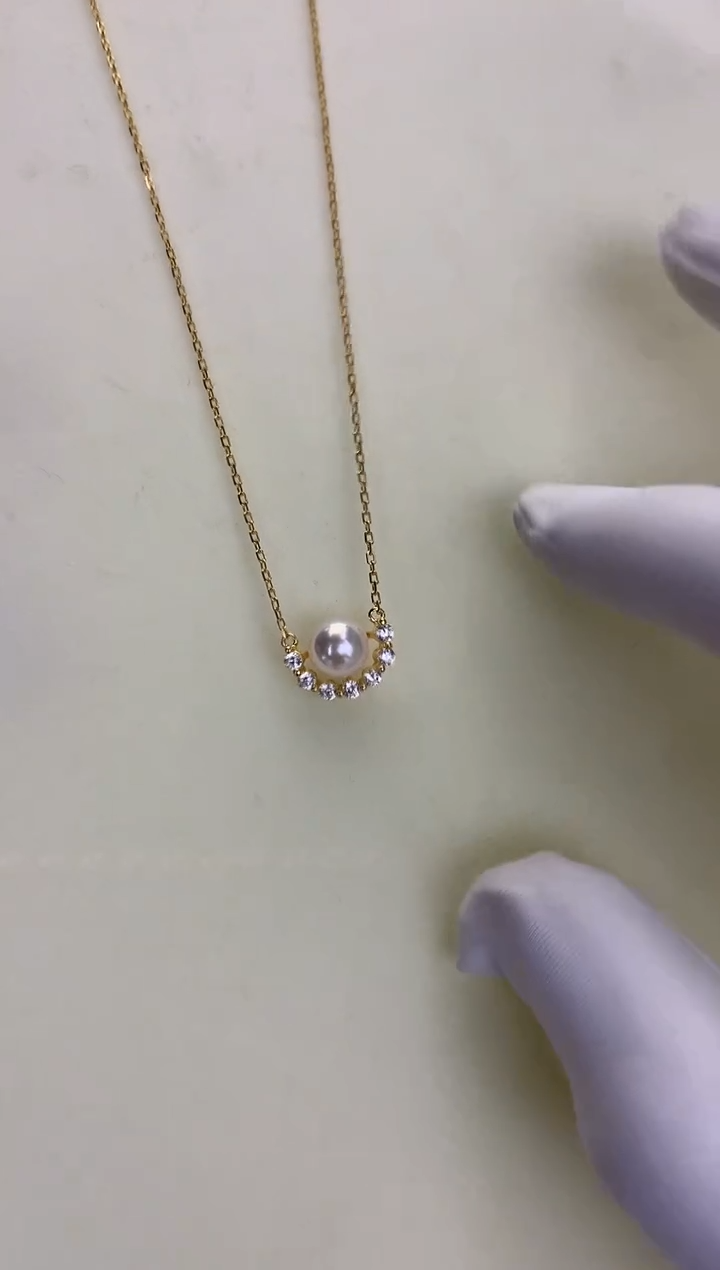 银S925镶嵌DA海水珍珠 GD052 套链