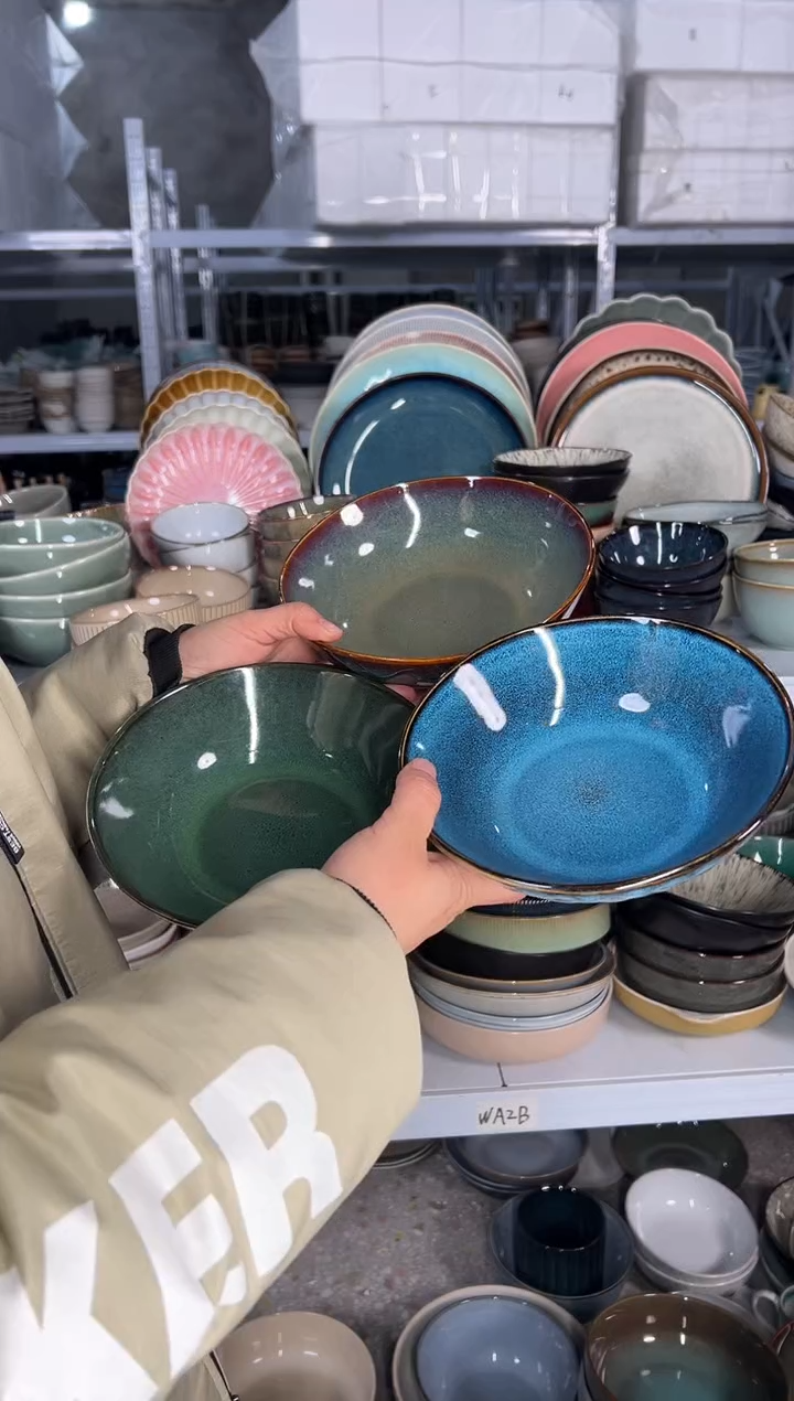 陶瓷外贸尾货瑕疵满20包邮X3 菜碗组合