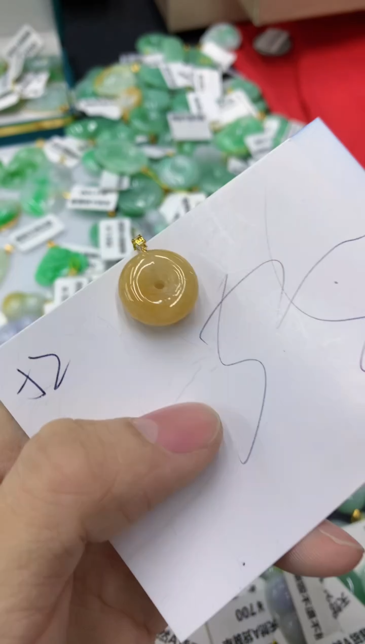 【闪购商品】翡翠颈饰18K金镶嵌1111111111