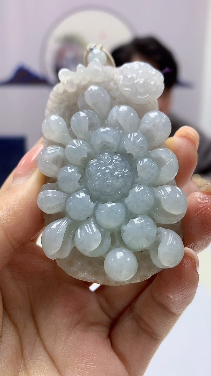 【闪购商品】定制翡翠未镶嵌5060ms-毛货19花