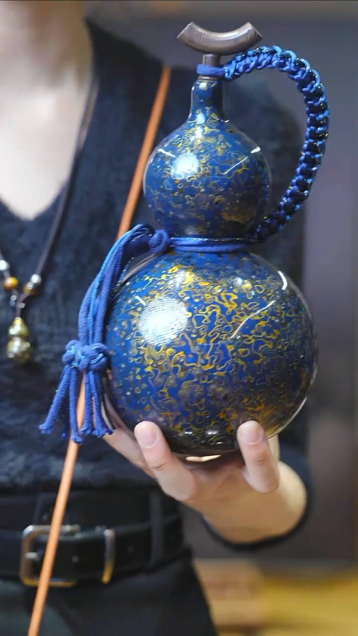 【闪购商品】XL218漆艺酒葫芦不包手串及旋转底座