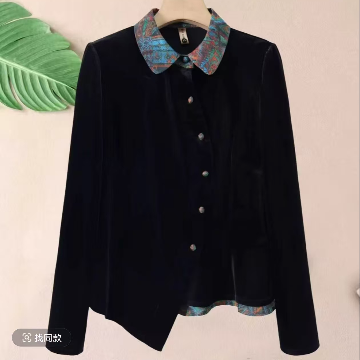 1669彩翻领上衣妈妈装高贵时尚气质新款妈妈装洋气