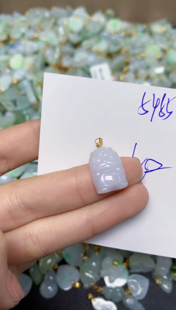 【闪购商品】翡翠颈饰18K金镶嵌 天然翡翠A货