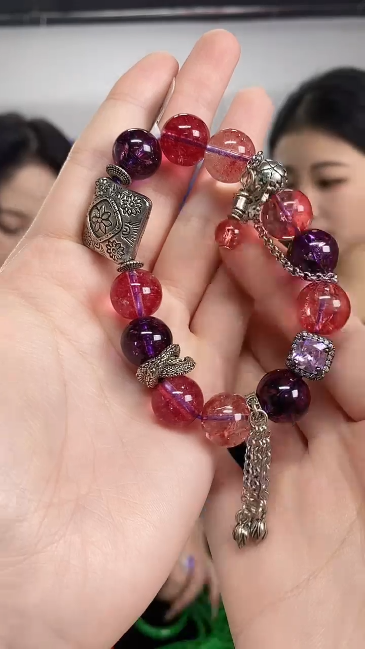 未镶嵌手链水晶闪购链接 多样性发其一颜色微差