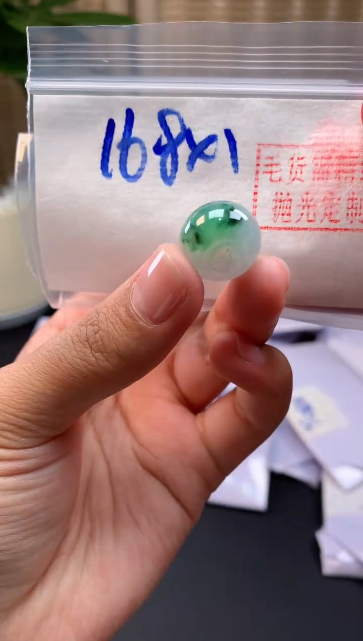 【闪购商品】定制翡翠未镶嵌甜甜圈#168元-毛货需精细抛光