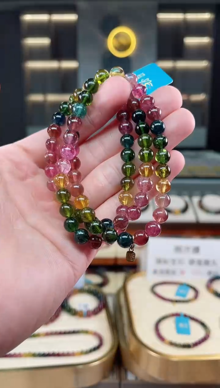 【闪购商品】碧玺收藏级三圈手串6mm+未镶嵌（多样性发一条）xion