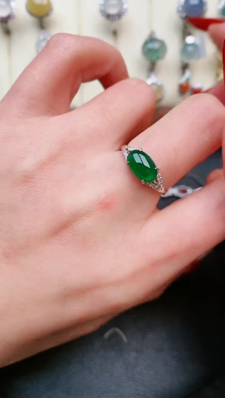 【闪购商品】翡翠戒指银S925镶嵌.....