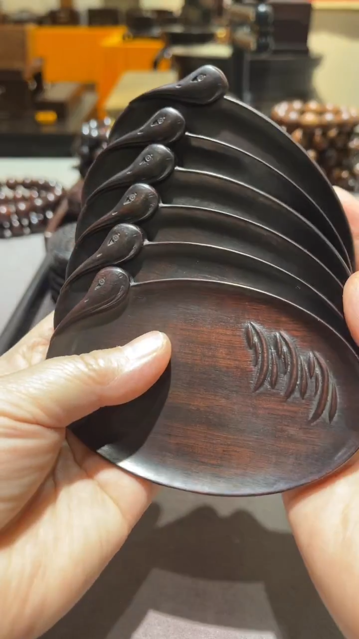 红酸枝木类精品木雕6片精工细作