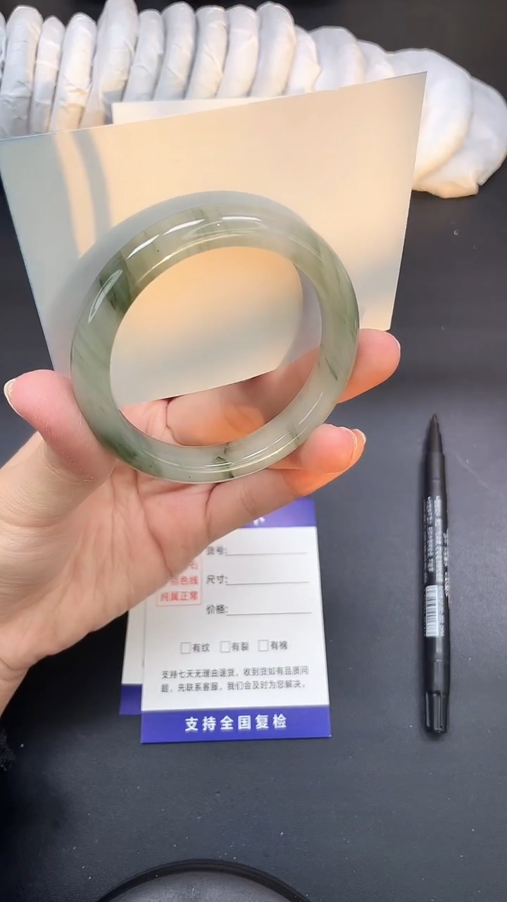 未镶嵌手镯石英质玉A137-55`56