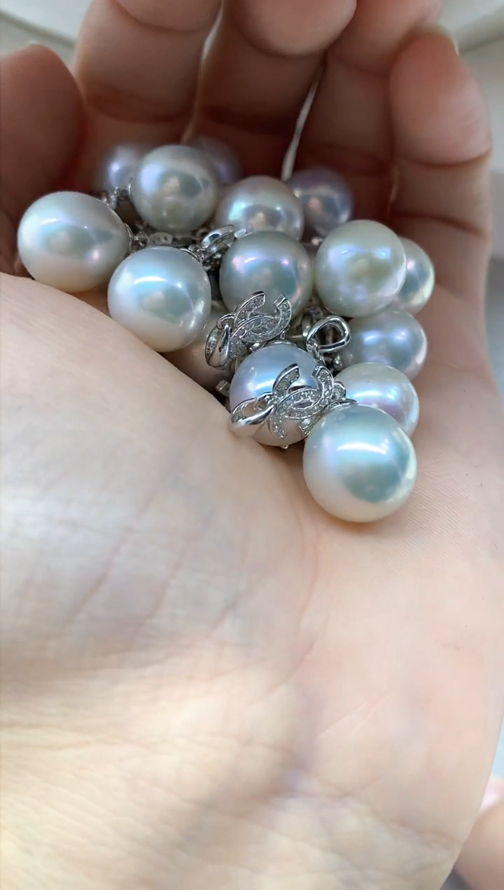 吊坠(不含链)银S925镶嵌淡水珍珠多样性发其一