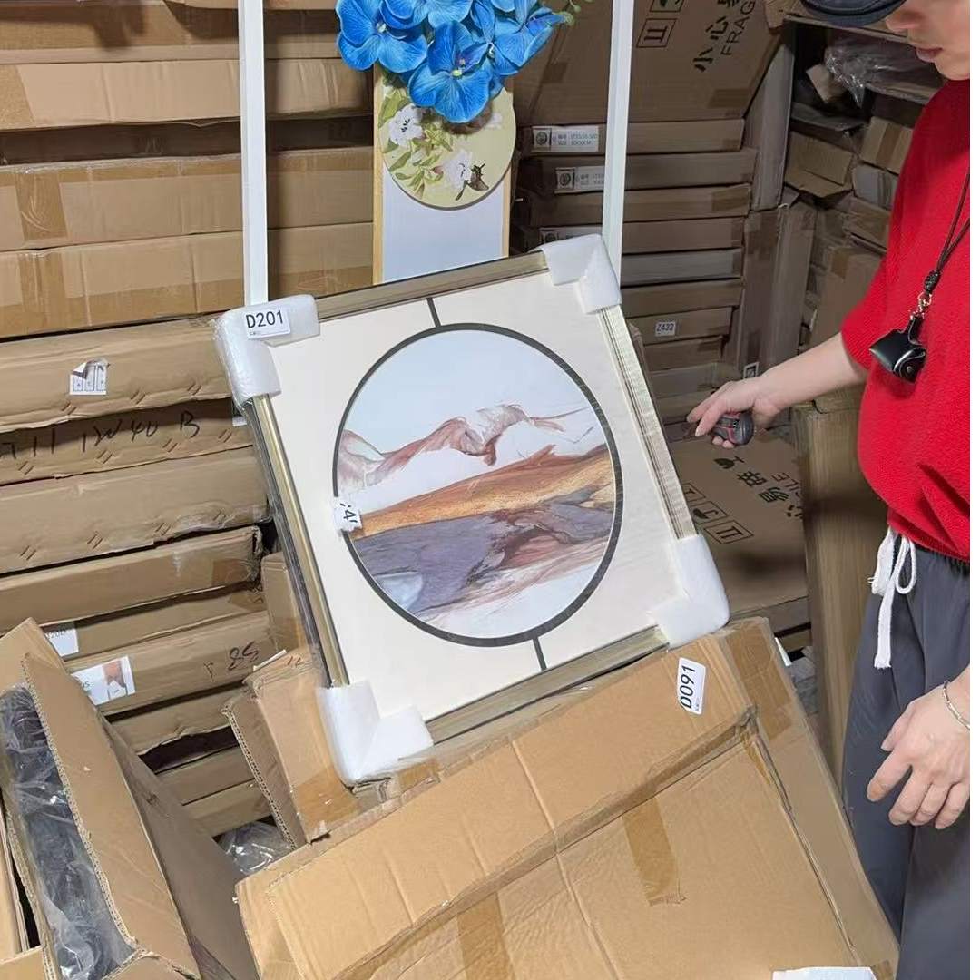 D201#装饰画50*50CM挂画库存尾货（47D）