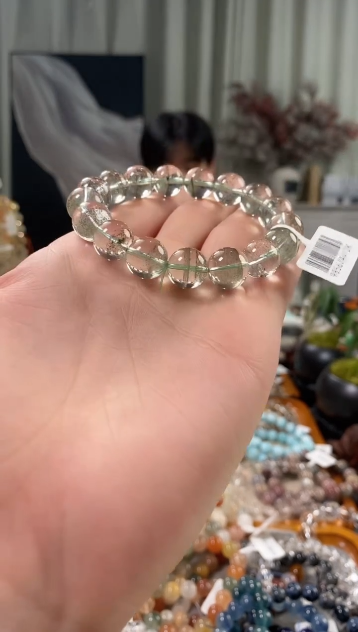 未镶嵌手链水晶绿幽灵