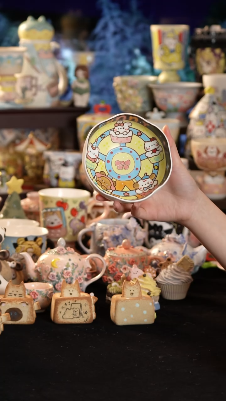 其他陶景德镇釉下彩手绘设计师款陶瓷