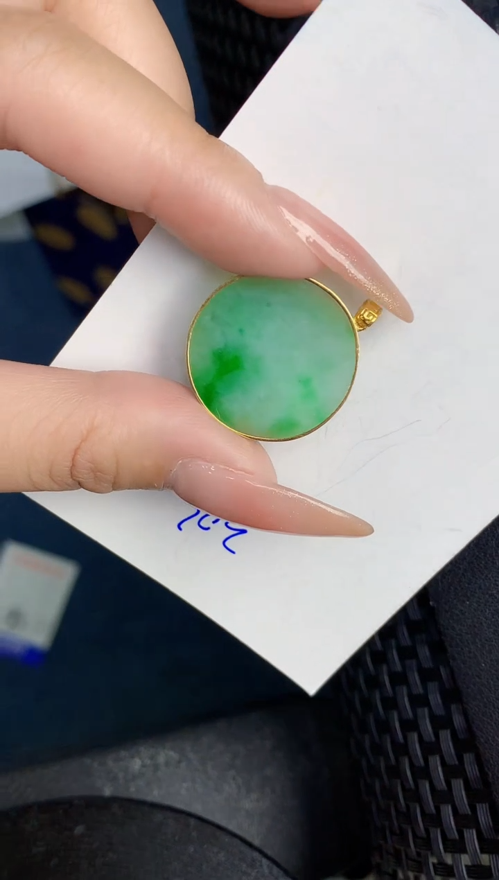 【闪购商品】翡翠颈饰18K金镶嵌000000000