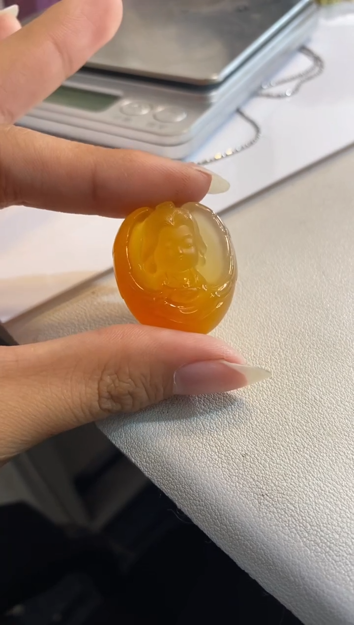 【闪购商品】玛瑙/玉髓颈饰未镶嵌精卫填海