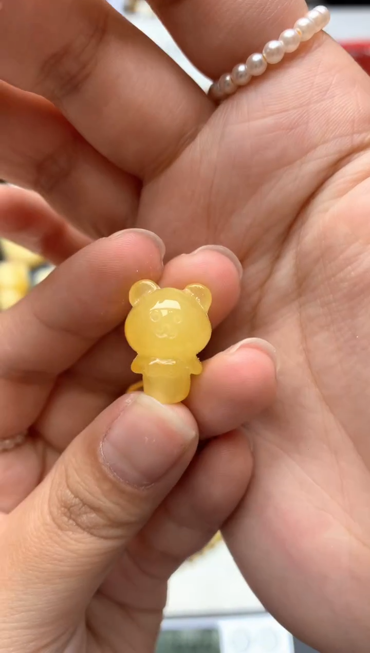 【闪购商品】琥珀珠宝奇石未镶嵌047琥珀蜜蜡花粉有纹坑介意勿拍