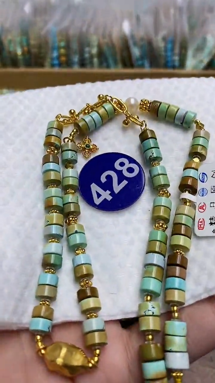 【闪购商品】绿松石项链银S925镶嵌428