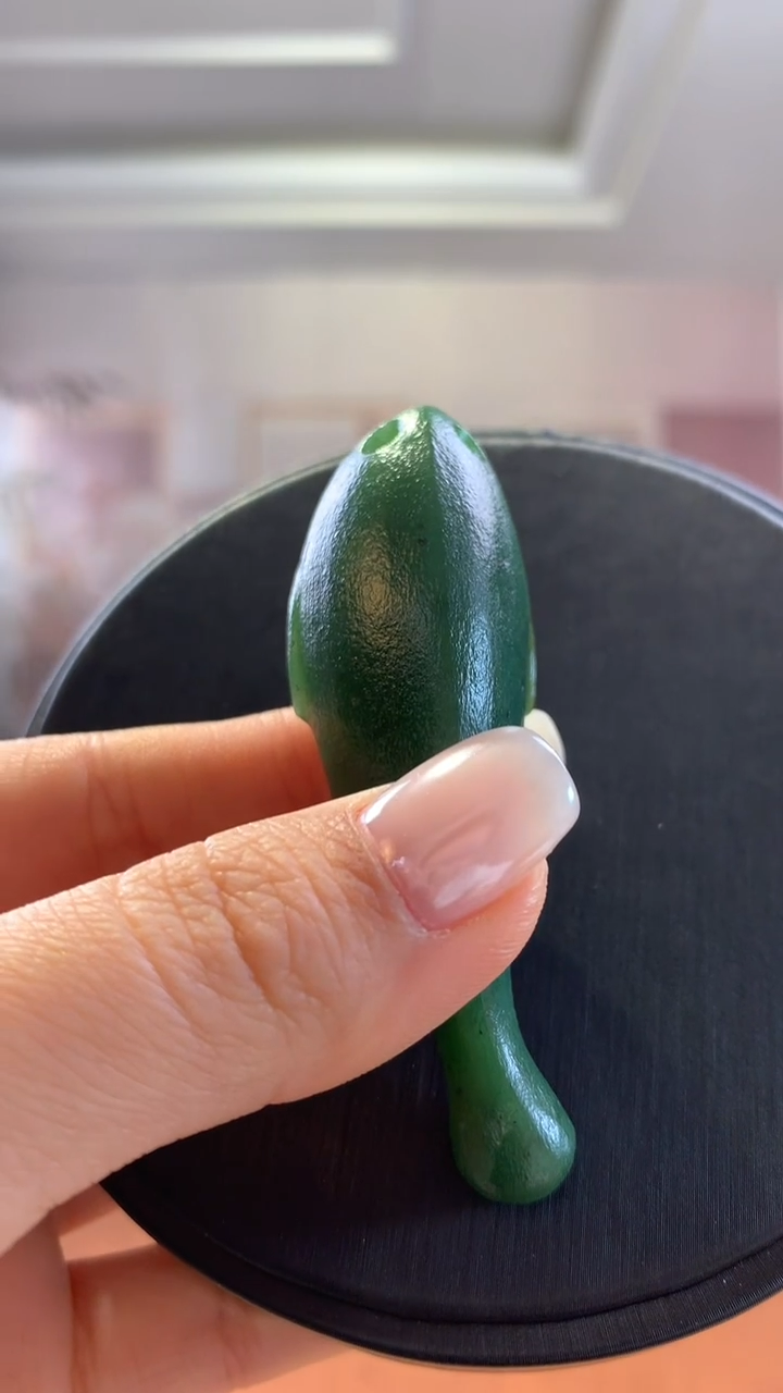 未镶嵌和田玉挂件碧玉小鲸鱼吊坠