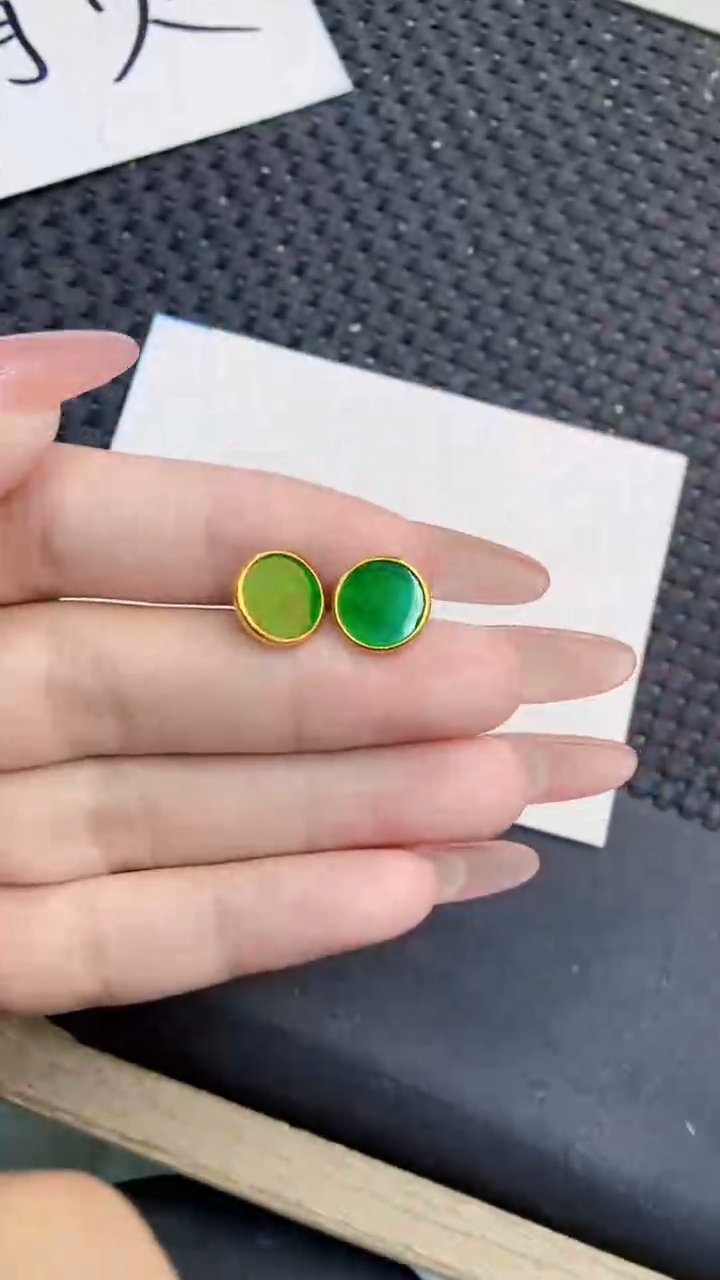 翡翠银S925镶嵌吊坠(不含链)1