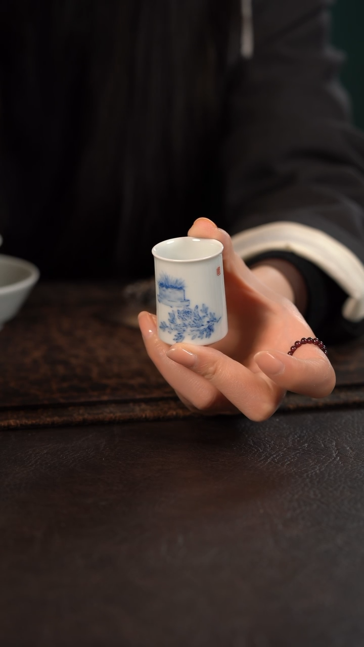 【闪购商品】杯聚澜堂富贵清供拇指杯