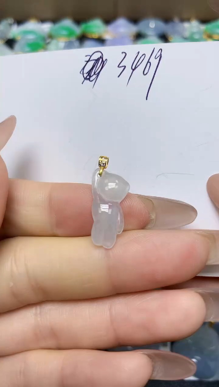 翡翠未镶嵌颈饰 天然缅甸翡翠A货