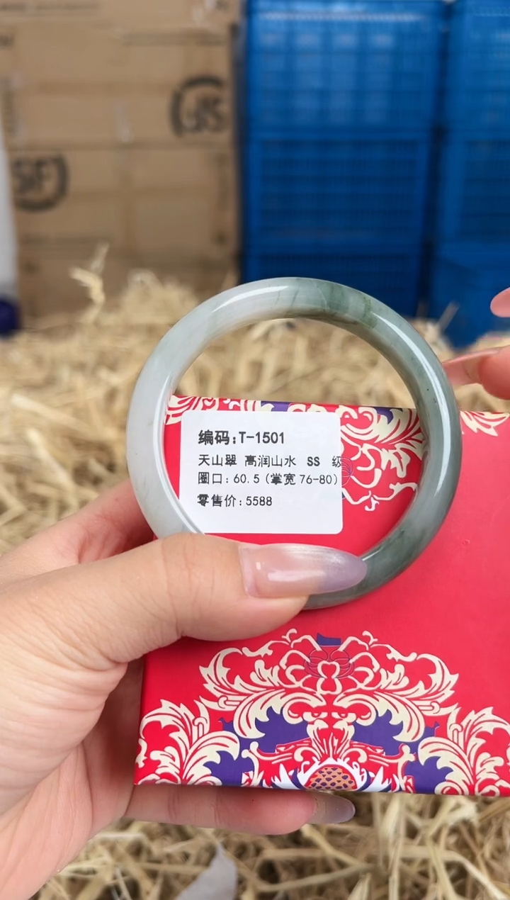 未镶嵌手镯石英质玉T-1501