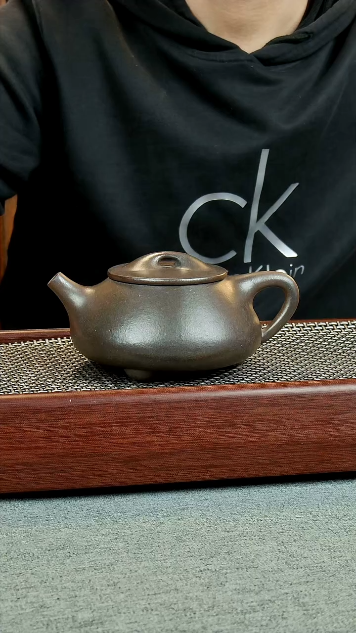 茶壶紫砂柴烧景舟石瓢320cc