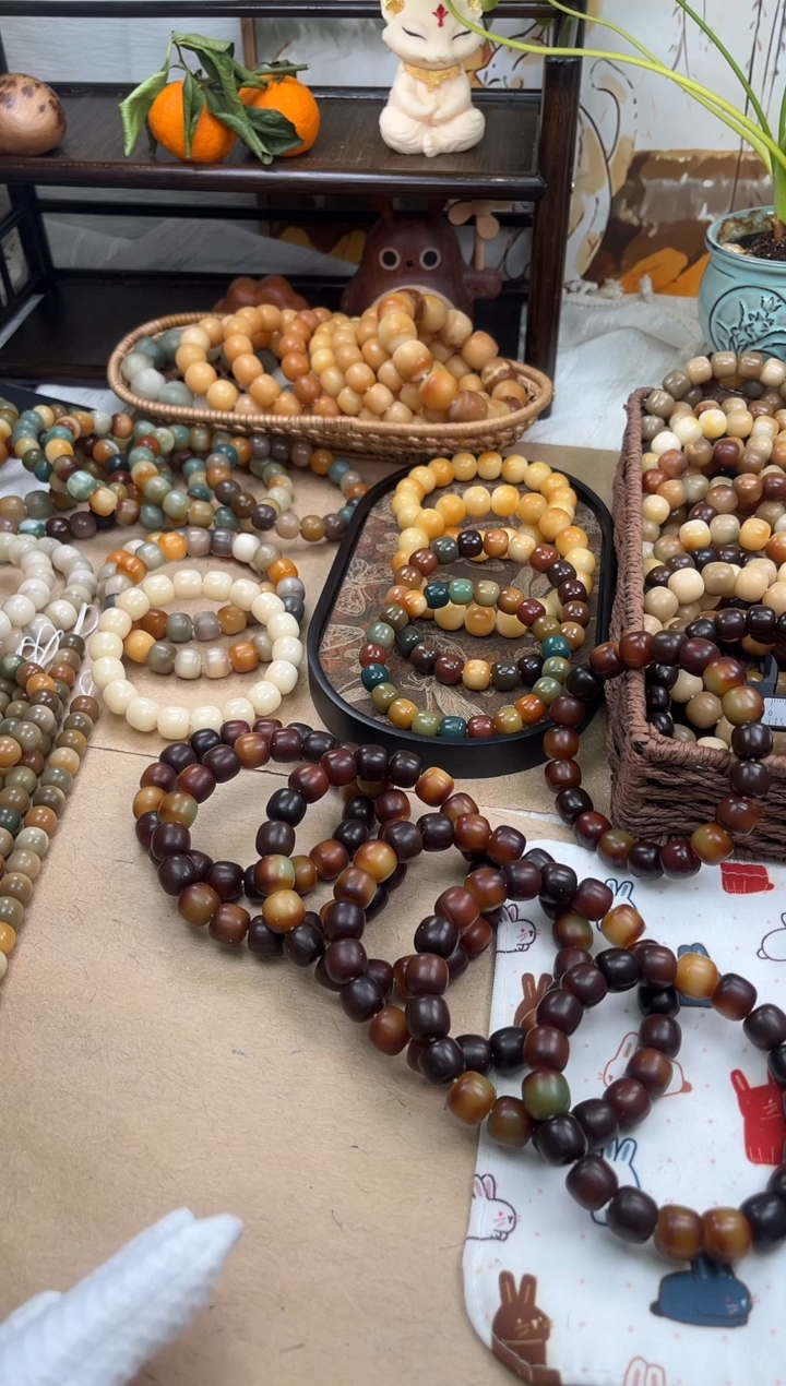 手串菩提根/象牙果a749 卡14 干磨糖壳晚秋