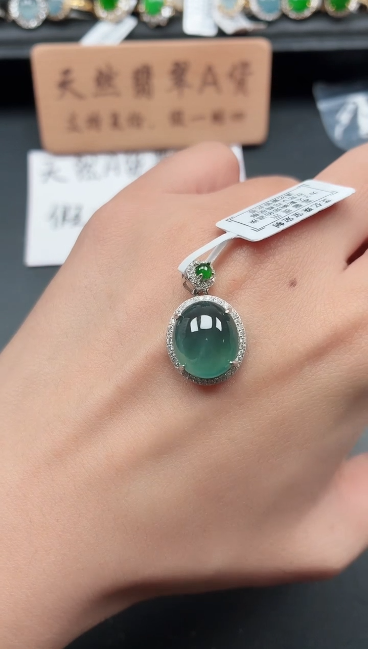 银S925镶嵌戒指翡翠11111