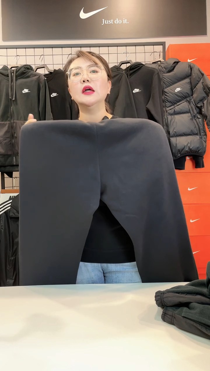 2708 黑色加绒直筒长裤XXL码170斤-190斤不退换