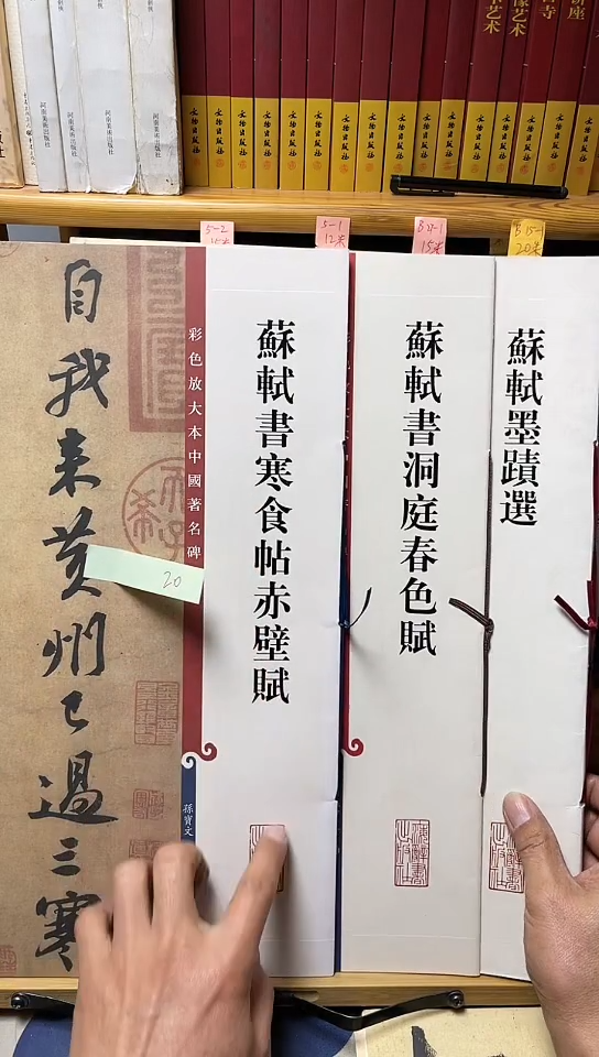 苏轼书洞庭春色赋.苏轼书寒食帖赤壁赋B27-1苏轼墨迹选B15-1共3本