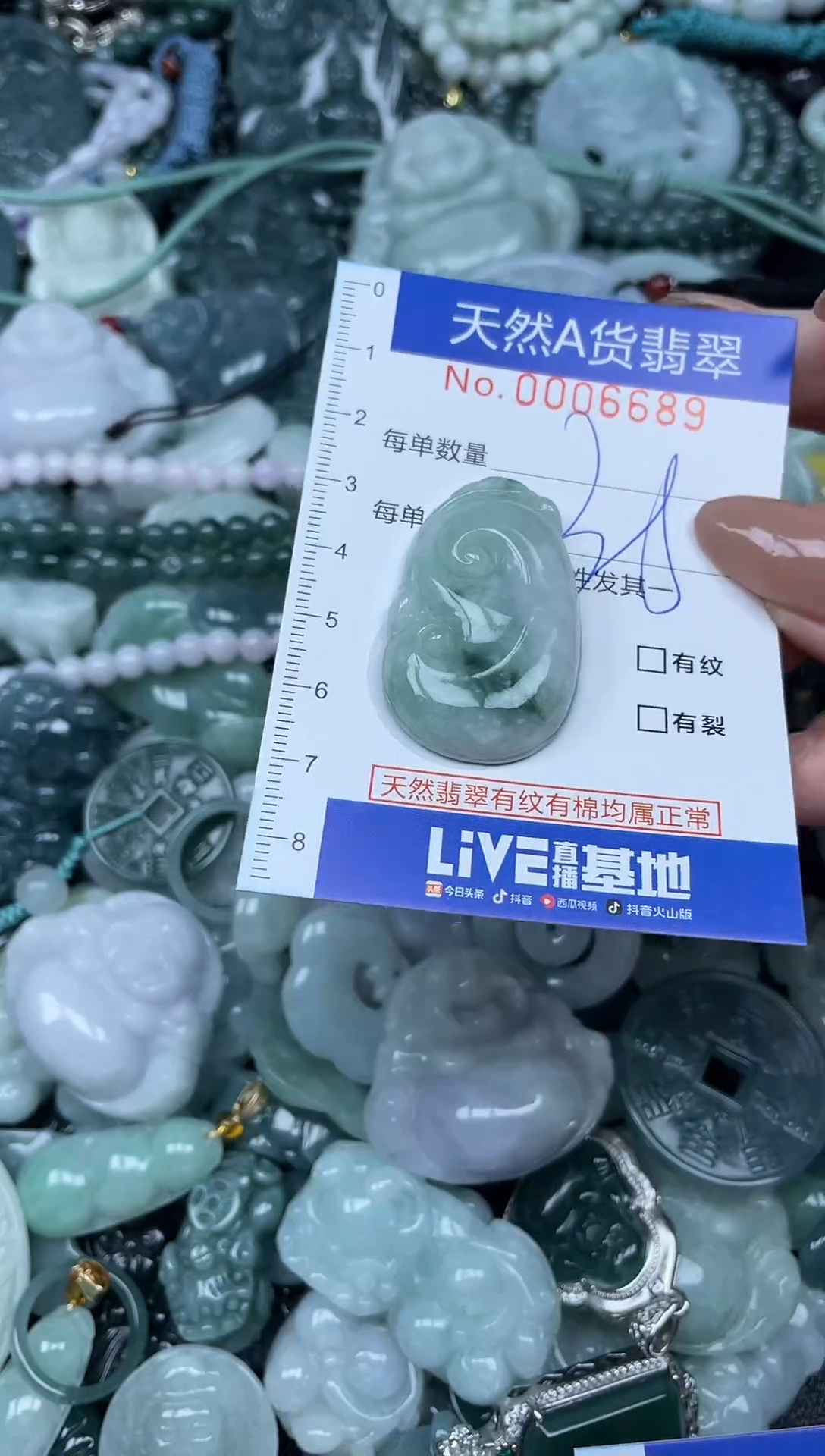 颈饰未镶嵌翡翠天然A货 支持复检