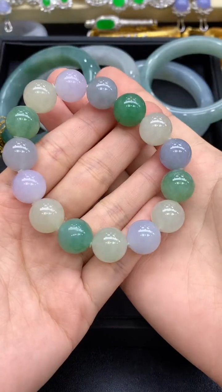 未镶嵌手串翡翠628-中国好珍宝