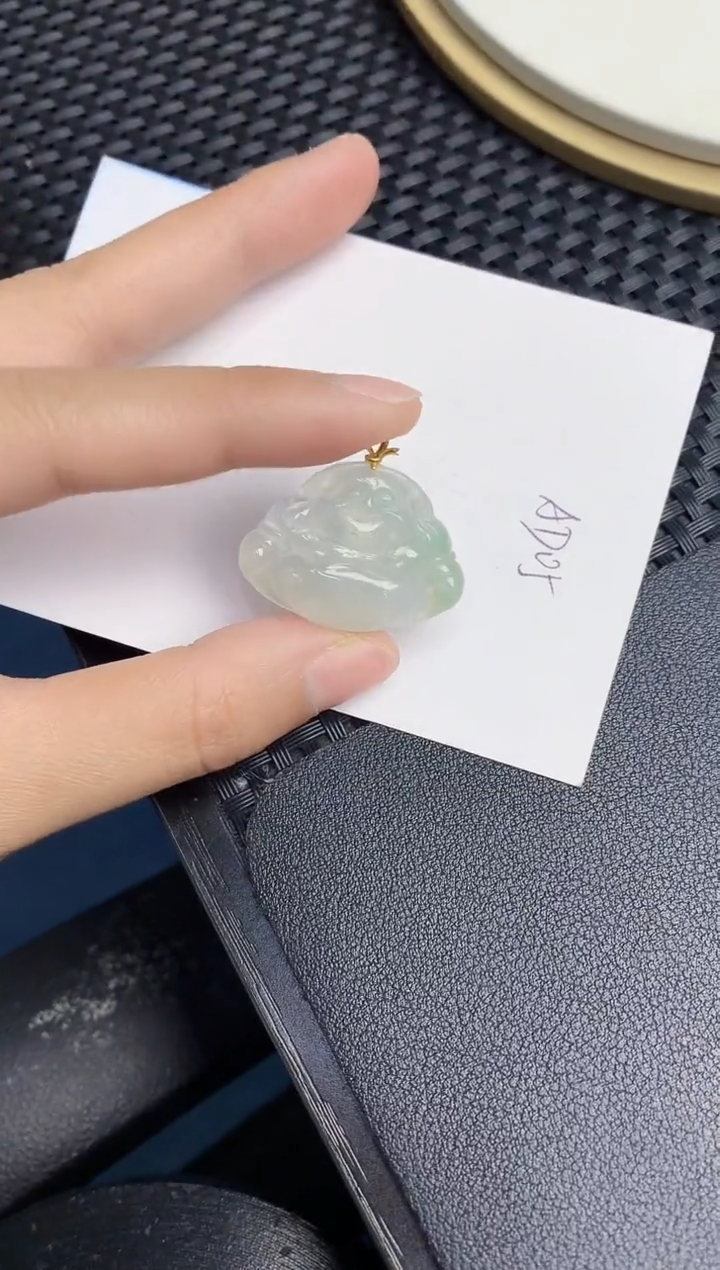 【闪购商品】翡翠颈饰18K金镶嵌000000000