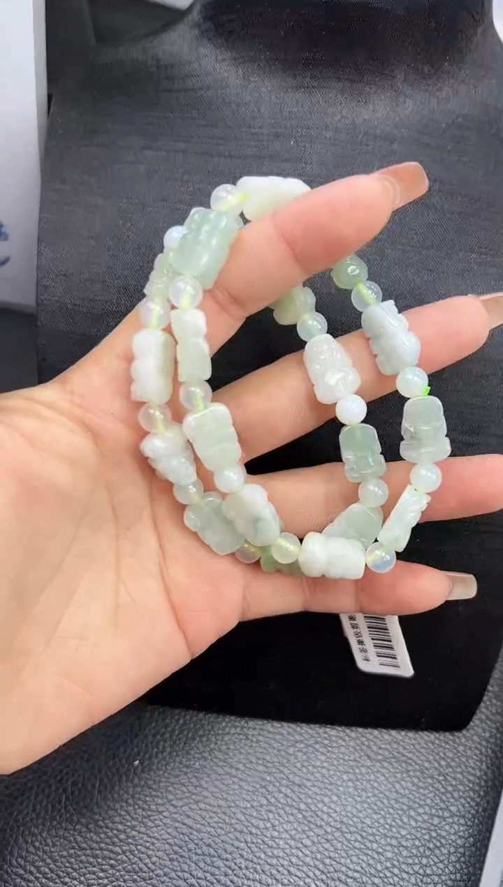 【闪购商品】翡翠手串未镶嵌YM863 貔貅手串多样性发一