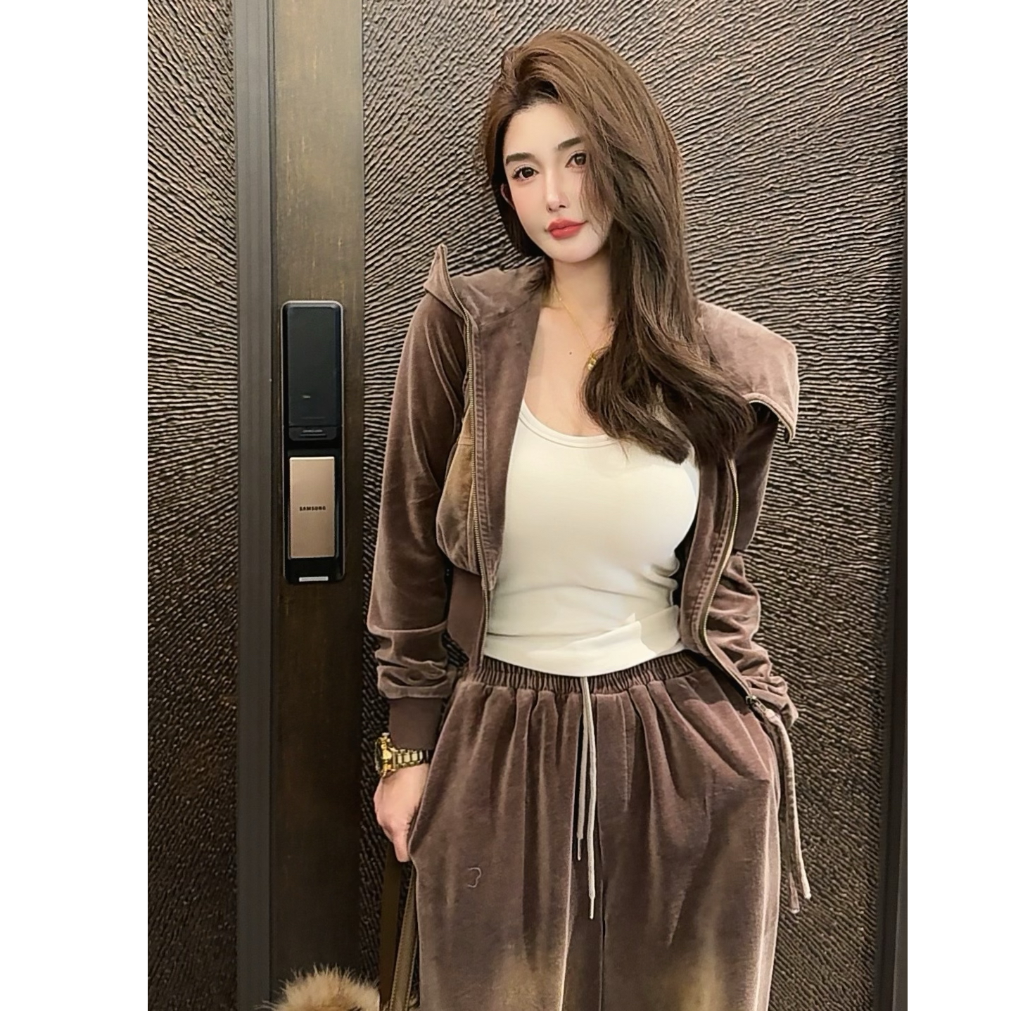 GUIDI GUDI【可可小甜心】两件套上衣+休闲裤套装汉服 D9430866H