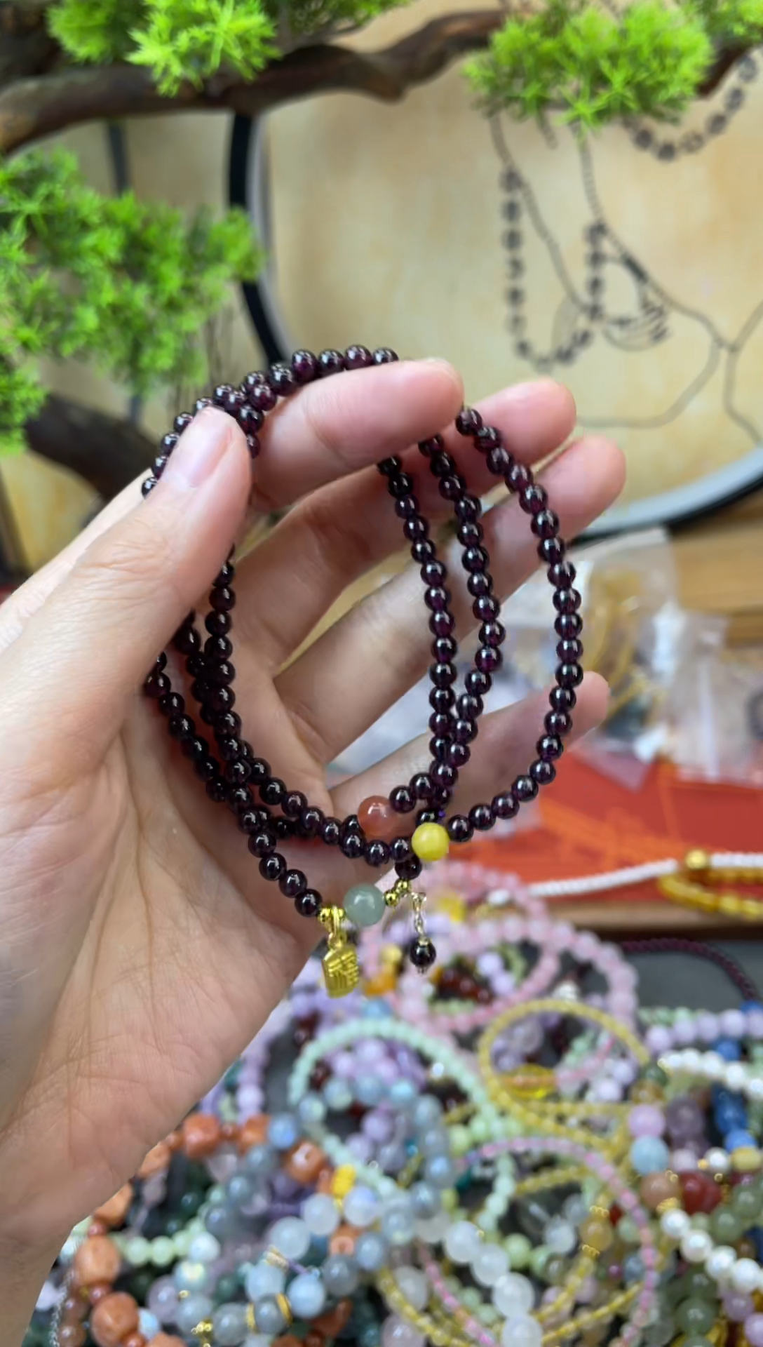 【闪购商品】石榴石手链未镶嵌267