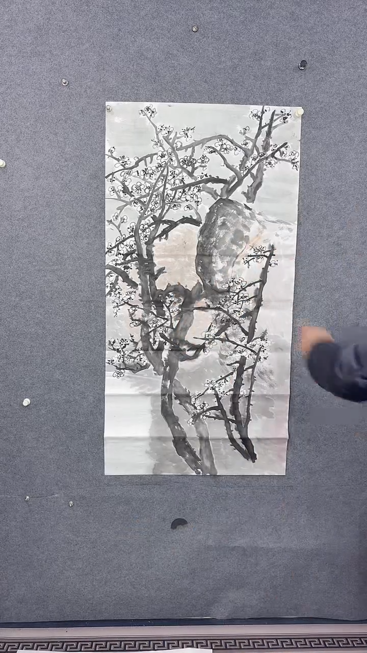 国画136*68吴铁成作品