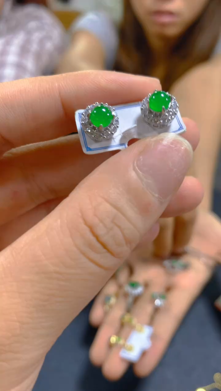 翡翠未镶嵌耳饰0800250856多样性发一