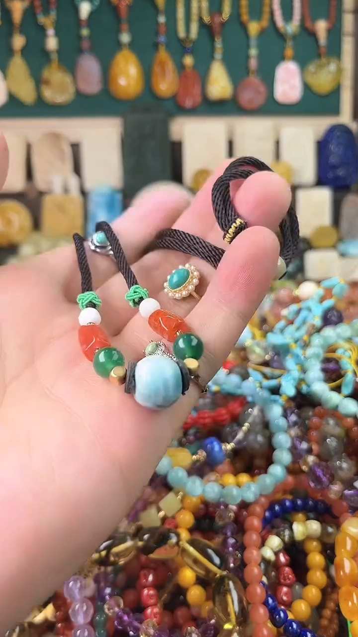 未镶嵌针钠钙石（海纹石）珠宝奇石（一物一件）1669